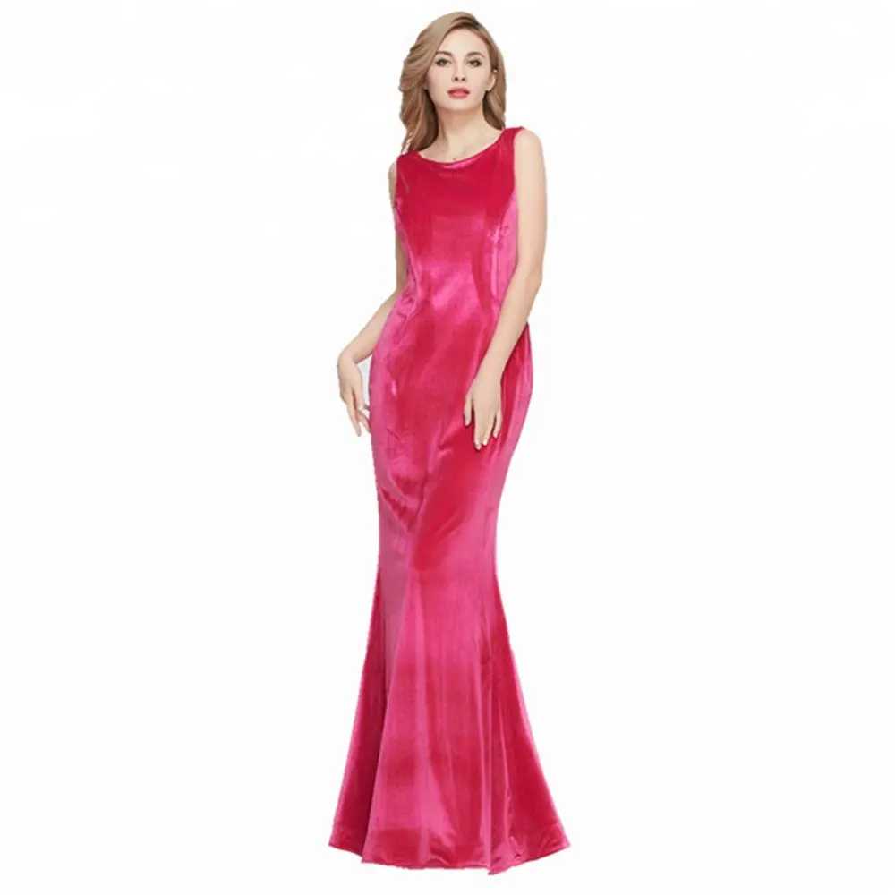 2023 Velvet Prom Dress evening gowns Wholesale Celebrity Evening Formal Party gowns sexy Prom Gown Velvet Pink Prom Dress