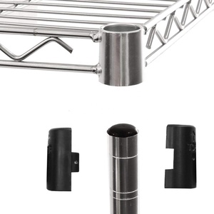 5 단 헤비 듀티 금속 와이어 선반 온실 저장 스탠드 유형 조정 가능한 5 타이어 화분 시스템 - Product Image 4