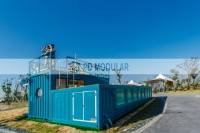 Piscine portable en conteneur maritime de 40 pieds avec structure en acier inoxydable et une épaisseur de 3 mm