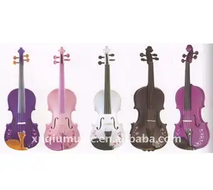 Mini instrumentos musicales violín, violines de colores, violines de China