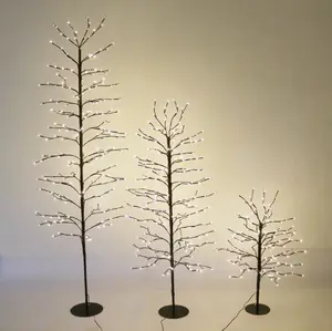 Luzes de galho de galho de led 24v, luzes de árvore de fadas para decoração de natal