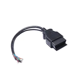 OBD2 16Pin זכר תקע שקע כבל טוס עופרת OBD 2 16 פין תקע חוט פתוח סוף