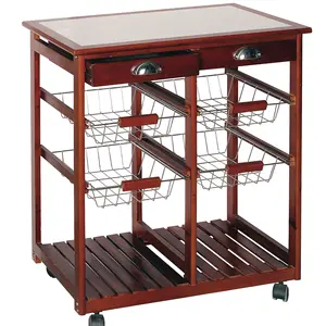 Di legno <span class=keywords><strong>da</strong></span> <span class=keywords><strong>cucina</strong></span> carrello su ruote HX1-2057 - Product Image 1
