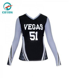 Kaos Tim Voli AS Desain Klub Amerika Ungu Bernapas 100% Poliester Jersey Wanita Model Baru Lengan Panjang - Product Image 6