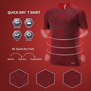 Özel Logo toptan yüksek kalite hızlı kuru nefes spor spor eğitimi çalışmak atletik t Shirt spor erkekler koşu gömlek - Product Image 4