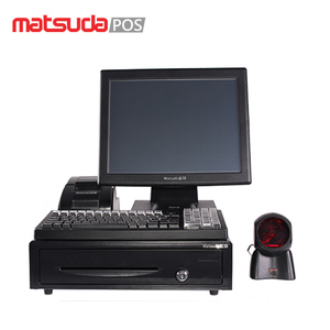 15 inch Pos Terminal all in one <span class=keywords><strong>Fiscal</strong></span> cash register system with printer scanner cash drawer customer display - Product Image 1