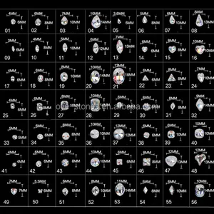 Đá ThủY Tinh Ab Điểm Lưng Chất Lượng Cao Lạ Mắt Chất Lượng Cao Bán Trực Tiếp Từ Nhà Máy Cho Móng - Product Image 1