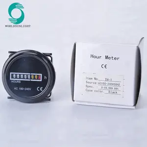 7-digital Round Counter For Generators,Motors, Boat Meter Timer AC160-240V Counter Hour Meter,Mechanical Timer