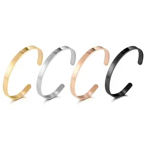 Thép Không Gỉ C Hình Chữ C Điều Chỉnh Cuff Bracelet Bangle Cá Nhân Hoá Tùy Chỉnh Tin Nhắn Khắc Bán Chạy Nhất Giá Rẻ Bán Buôn