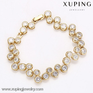 Bracelet pour femme de luxe 72896, 14 carats or, bonne qualité, charme excellent - Product Image 2