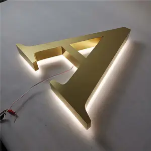 Fast delivery small or large 3d led letters sign,beautiful illuminated large alphabet letters