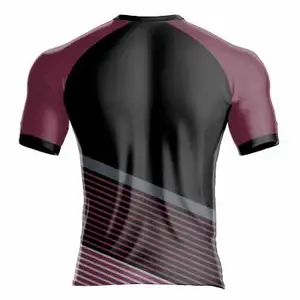 Camiseta de rugby sublimada personalizada de cuello en Y de alto rendimiento pro fit