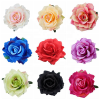 En gros, Têtes de fleurs en soie rose pour décoration murale florale, accessoires floraux pour chapeaux de paille et accessoires de mariage DIY