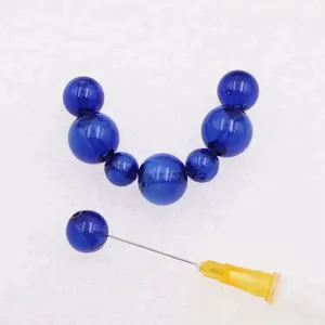 8ミリメートルRound Blue Glass Beads 10ミリメートルPinhole Cobalt Crystal Beads 12ミリメートルHollow Aroma Diffuse Ball 14ミリメートルSapphire Loose Beads