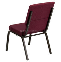 Chaise d'église empilable pas chère en gros, chaise de prière