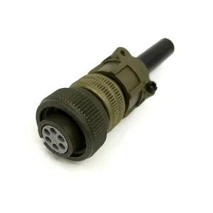 Amfenol 6 Way Kabel Mount Mil Spec Cirkelvormige Connector Plug, Pin Contacten, Shell Maat 14S, Schroefkoppeling, MIL-DTL-5015