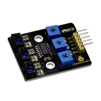 Keyestudio Módulo de Sensor de Seguimiento Infrarrojo de 3 Canales IR Line Patrol para Arduino DIY Smart Car para Microbit