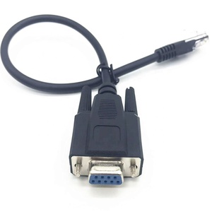 Hoge kwaliteit RS232 <span class=keywords><strong>RJ45</strong></span> om <span class=keywords><strong>DB9</strong></span> Vrouwelijke Bar Code Scanner Seriële Kabel
