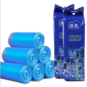 20 Pcs/Rolls Direct Order High Quality Trash On Roll Clear Tall Kitchen Drawstring Cleaning Manufacturing Plastic Garbage Bag