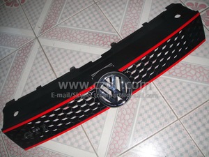 <span class=keywords><strong>Calandre</strong></span> de sport en forme de nid d'abeille, GRILLE 2010 GTI rouge - Product Image 3