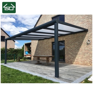 Véranda en polycarbonate Alu Profils en <span class=keywords><strong>aluminium</strong></span> Véranda avec porte coulissante en verre - Product Image 4