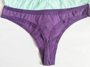 Taglie forti <span class=keywords><strong>6</strong></span> mutandine di cotone 95% di colore per le donne T- Back perizoma biancheria intima per gli Stati Uniti - Product Image 5