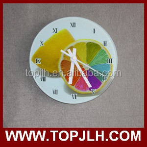 En gros creative décor à la maison diy <span class=keywords><strong>mur</strong></span> blanc horloge pour sublimation - Product Image 2