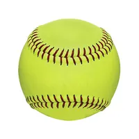 Yellow PVC Leather Softball Balls, Wholesale, Promotion
