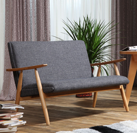 Chaises de salon en bois pour chambre à coucher, canapés