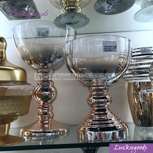 LHP061 decorativa dell'interno handblown <span class=keywords><strong>oro</strong></span> colorato vaso di vetro decorativo all'ingrosso - Product Image 2
