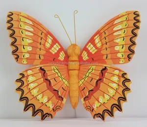 Hecho a mano mariposa decoración/de papel hermosa mariposa con clip/patrón hermoso