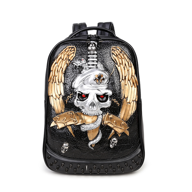 Mini Cabeza de Cráneo Gótico gothx Negro Mochila Bolso Punk Rock Gótico De  Vapor | eBay