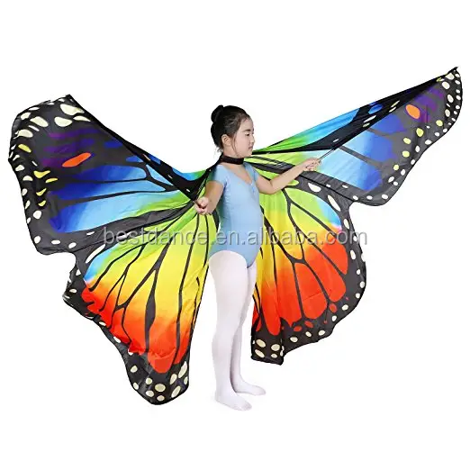 BestDance Children Girls Kids Butterfly Wings Egyptian Belly Dance Costume Angel Wings Isis wings OEM