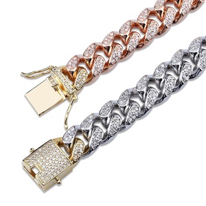 Nuevo Collar de Cadena Cubana de 18 mm Estilo Hip Hop para Hombre y Mujer, Color Plata y Oro, con Circonitas Cúbicas Brillantes, Joyería, Regalos - Product Image 6