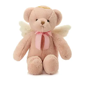 Soft Plush Classic Stuffed Praying Guardian Angel Bear Doll