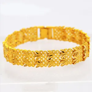 xuping fashion jewelry high quality copper alloy yellow gold women's bracelets