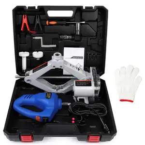 High Quality CE ISO Professional Portable 3T 12V Durable Electric Screw Scissor Car JackとElectric Impact WrenchためOEM