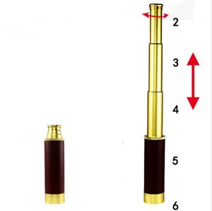 HD 25X30 pirata Vintage ajustable latón antiguo telescopio Monocular portátil compacto Zoomable espía <span class=keywords><strong>binoculares</strong></span> - Product Image 4