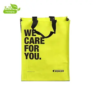 Lamination PP woven shopping bag reusable vinyl tote shopping bag