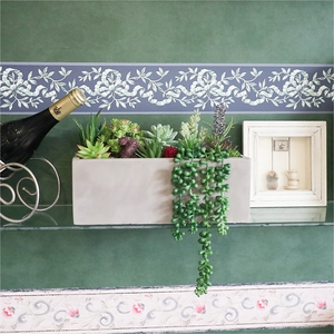 Set di 13 <span class=keywords><strong>Piante</strong></span> Succulente <span class=keywords><strong>Artificiali</strong></span> Assortite di Alta Qualità in Vaso di Cemento Rettangolare Fatto a Mano, Ecologico e Rustico - Product Image 2