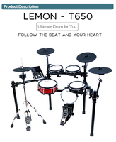 Kit de Batterie Électronique Lemon Drum E Drum T650