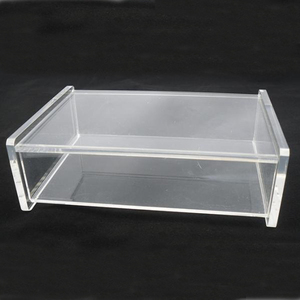 Rõ Ràng Acrylic Pen Lighter Trường Hợp Tên Chủ Thẻ Hiển Thị Đứng Box Với Nắp - Product Image 3