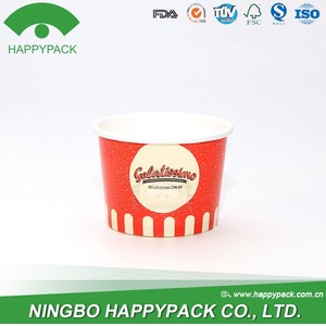Cốc Kem Giấy PE/PLA 12OZ Dùng Một Lần Logo Màu Tùy Chỉnh Hộp Đựng Kem - Product Image 5