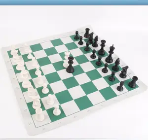 vinil satranç tahtası oyun seti