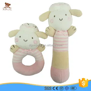 Plush Animal Bear Baby Rattles Educational Toy Animal Plush Stuffed Toys Soft Plush Baby Rattle Toys