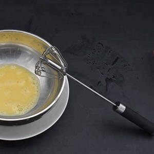 Nouveau <span class=keywords><strong>fouet</strong></span> et batteur à œufs semi-automatique rotatif en acier inoxydable de 10 pouces, écologique, pour la <span class=keywords><strong>cuisine</strong></span> domestique - Product Image 6