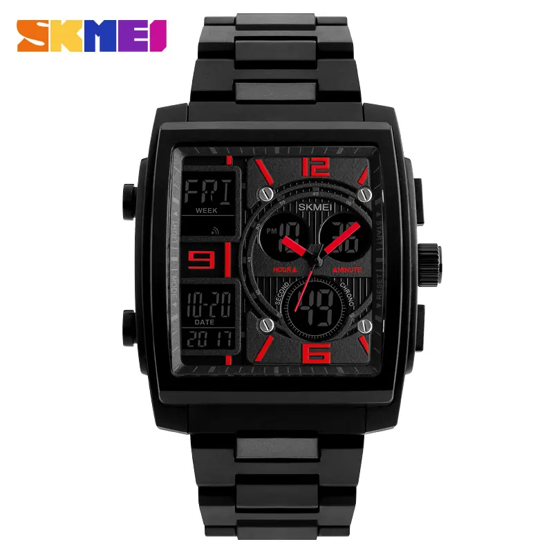 Skmei 1274 Waterproof Watch Three Time Zone Watches For Men