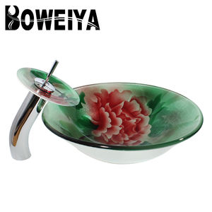 Boweiya robinet d'évier <span class=keywords><strong>de</strong></span> cuisine en verre, à motif personnalisable, peint à la main, <span class=keywords><strong>lavabo</strong></span> <span class=keywords><strong>de</strong></span> Restaurant, <span class=keywords><strong>salle</strong></span> <span class=keywords><strong>de</strong></span> bains, robinet <span class=keywords><strong>de</strong></span> laboratoire en verre <span class=keywords><strong>de</strong></span> 12mm - Product Image 4