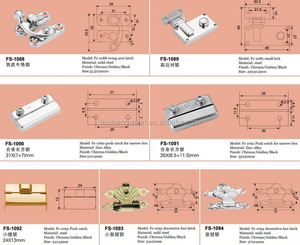 मिनी उपहार बॉक्स ताला छोटे गहने बॉक्स कुंडी कुंडी फैशन लकड़ी के बॉक्स धातु locklatch - Product Image 4