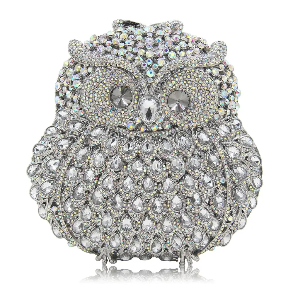 Luxury Owl Design Ladies Dressing Small Evening Bags